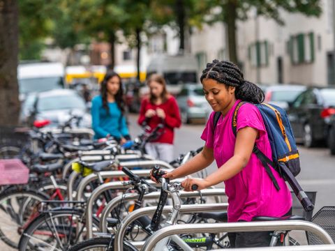 Fahrradbügel in der Kuckhoffstraße in Pankow