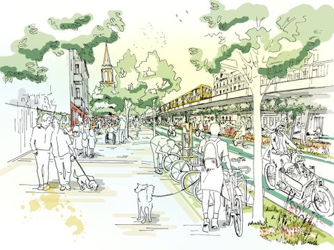 Radbahn Prespective Option B