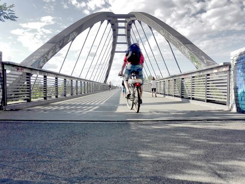 Fahrradzählstelle Schwedter Steg (Bild: SenUMVK)