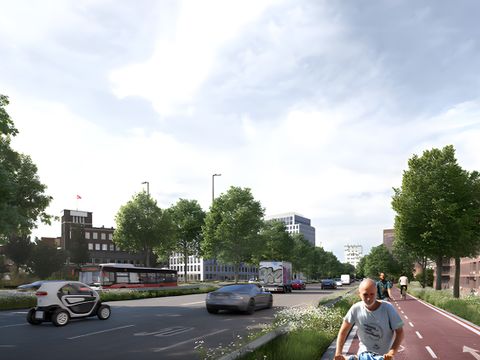 Abbildung aus dem Masterplan Magistralen 2040+ zum Stadteingang Elbbrücken (Hamburg)