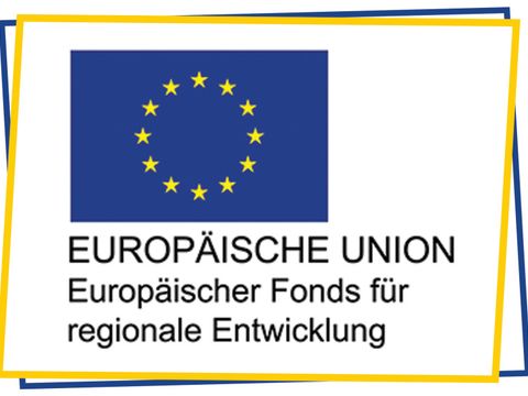 EU-Logo mit EFRE - Zusatz unten