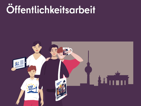Illustration einiger Figuren mit Give-Aways