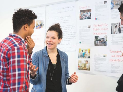 Teilnehmende beim Berufsorientierungstraining