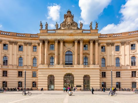 Law faculty of Humboldt University of Berlin on Bebelplatz square, Germany