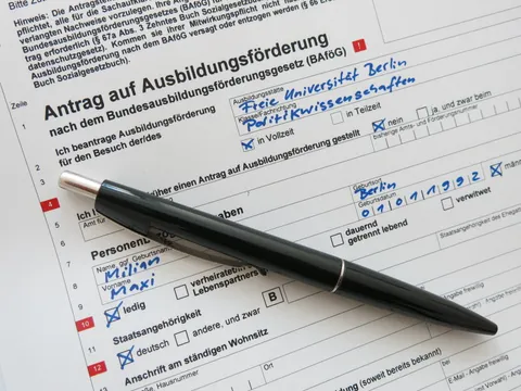 Antrag auf Ausbildungsförderung (Bafög)