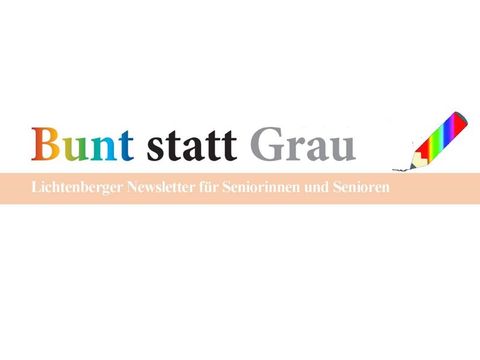Logo des Lichtenberger Newsletter für Seniorinnen und Senioren
