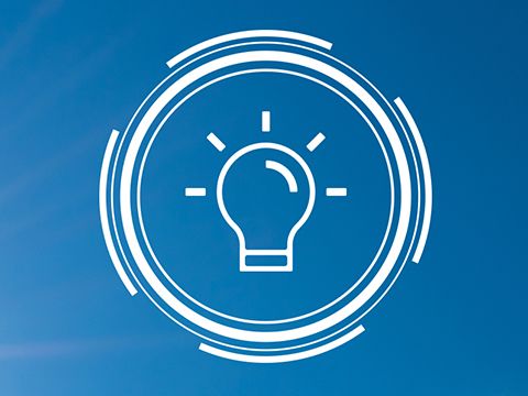 Icon einer Glühbirne