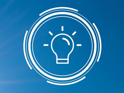 Icon einer Glühbirne