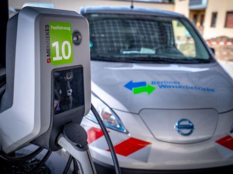 Berliner Wasserbetriebe E-Auto Ladestation