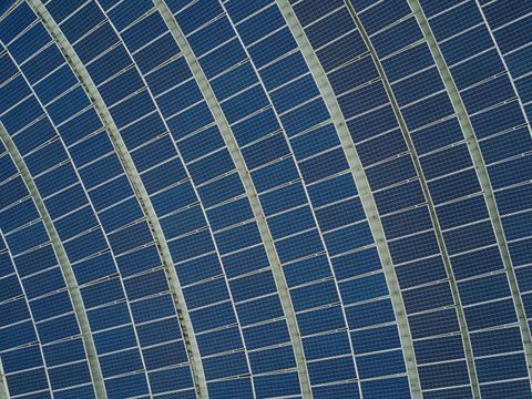Solarpark von oben
