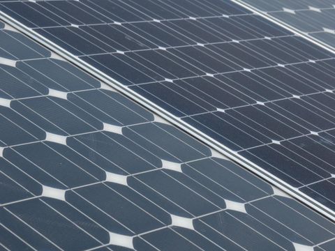 Nahaufnahme Solarzellen