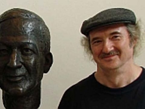 Siegfried Wehrmeister und Büste von Alfred Döblin
