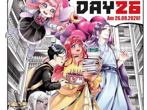 Bildmotiv zum Manga Day 2026 mit verschiedenen Manga-Figuren