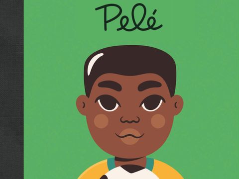 Buchcover mit Grafik des Fußballers Pelé
