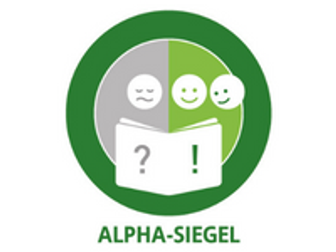 Symbol Buch und drei Gesichter