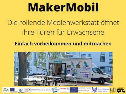 Die rollende Medienwerkstatt öffnet ihre Türen für Erwachsene