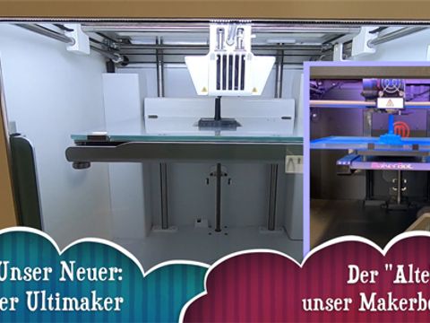 Neuer 3D-Drucker in Aktion