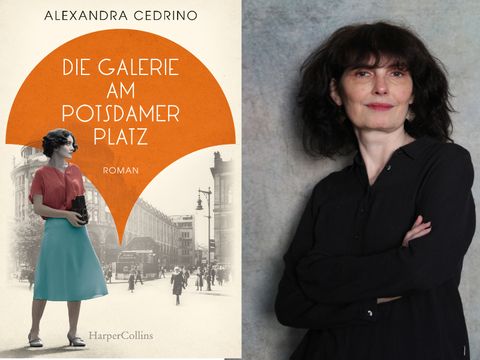 Buchcover Die Galerie am Potsdamer Platz und Foto Autorinnenfoto