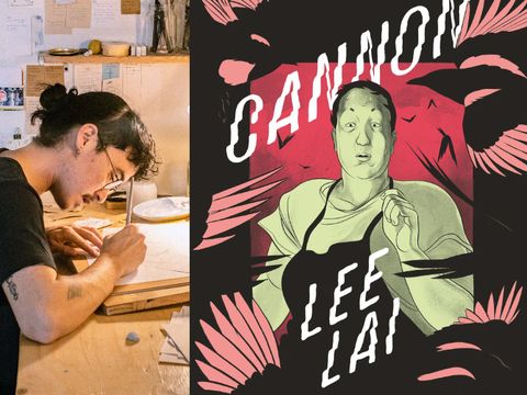 Foto von Lee Lai bei der Arbeit / Buchcover Cannon