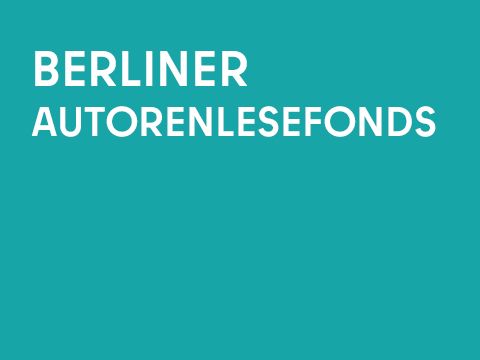 Grafik einfarbig mit Schrift: Berliner Autorenlesefongds