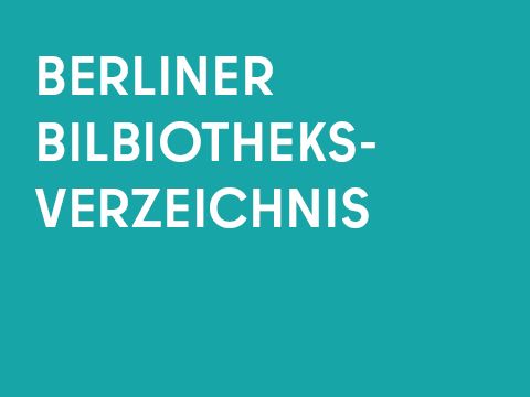 Grafik einfarbig mit Schrift: Berliner Bibliotheksverzeichnis