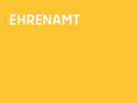 Grafik einfarbig mit Schrift: Ehrenamt
