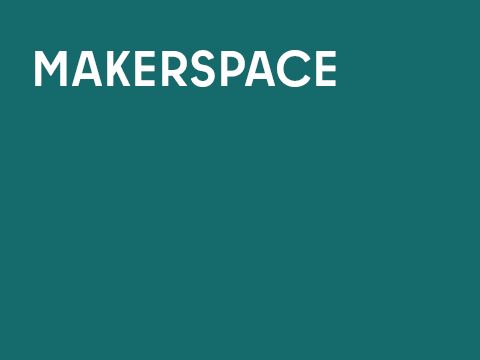 Grafik einfarbig mit Schrift: Makerspace