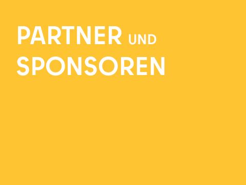 Grafik einfarbig mit Schrift: Partner und Sponsoren