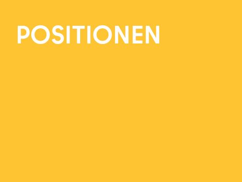 Grafik einfarbig mit Schrift: Positionen