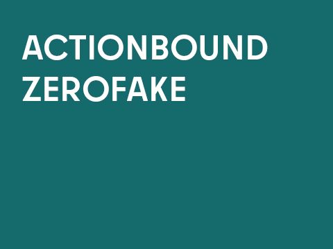 Grafik einfarbig mit Schrift: Actionbound ZeroFake