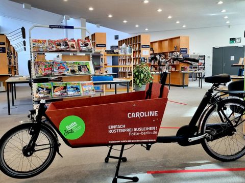 Lastenrad der Stadtteilbibliothek Karow