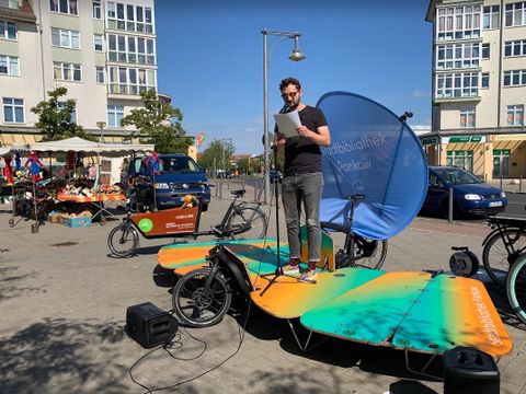 POETRY-SLAM in Karow auf der Fahrradbühne