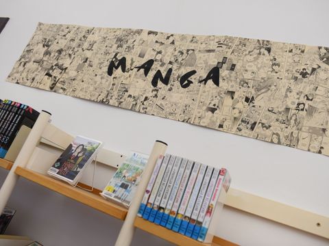 Manga-Regale im Jugendbereich der Janusz-Korczak-Bibliothek.