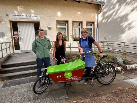 Lastenrad "Ada" in der Stadtteilbibliothek Frohnau