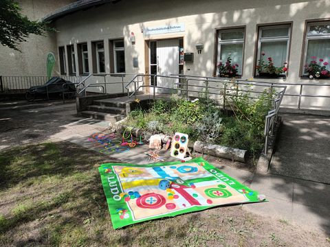 Outdoor Spiele in der Stadtteilbibliothek Frohnau