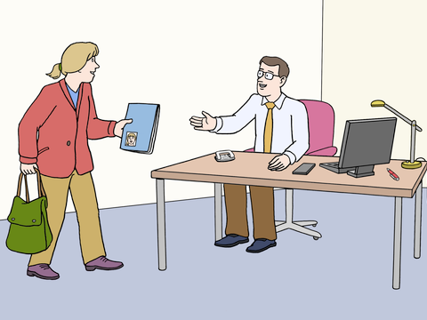 Büro drinnen