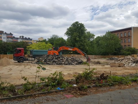 Sporthallenbaustelle der Vineta-Grundschule