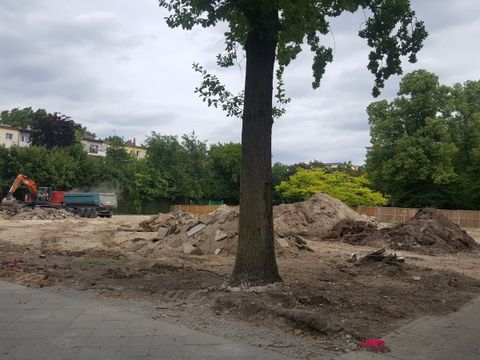 Sporthallenbaustelle der Vineta-Grundschule