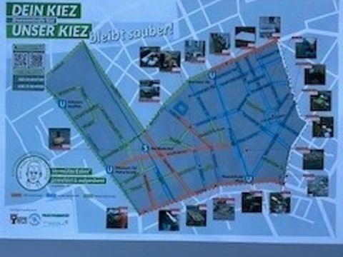 Ampelsystem der Vermüllung in der Bezirksregion Brunnenstraße Süd