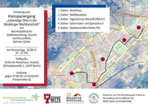 Kiezspaziergang mit Stadtrat Herr Gothe - 26.08.2021