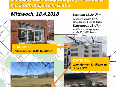 Plakat Kiezspaziergang April 2018