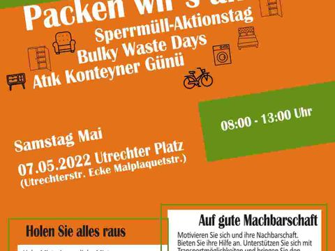 Sperrmüllaktionstag Kieztag Wedding mai 2022