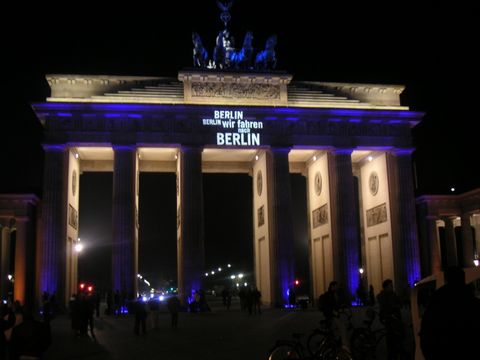 Das Brandenburger Tor während des Festival of Lights