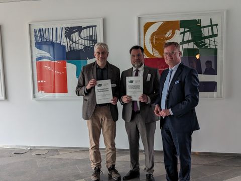 Thorsten Steinmann (SenFin ZS Ltg.), Daniel Troll (VAk ZS Ltg.), Wolfgang Schyrocki (SenFin StS A.)