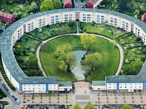 Hufeisensiedlung Vogelperpektive
