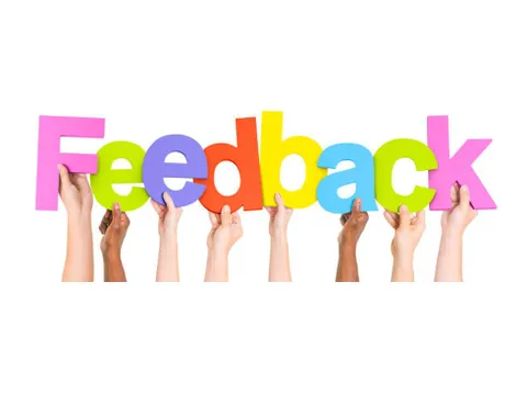 Leute halten Wort feedback