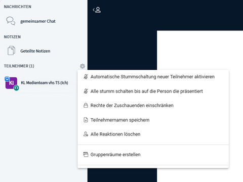 Screenshot zur BBB-Funktion "Teilnehmernamen speichern"