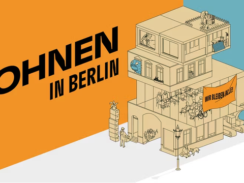 Ausstellungsplakat "Wohnen in Berlin"