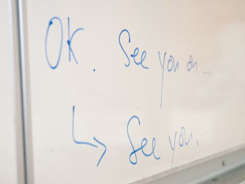 Im Englisch-Kurs an der Volkshochschule Pankow