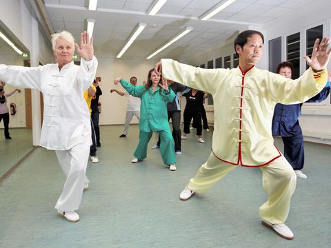 Im Kurs "Tai Ji Quan" an der Volkshochschule